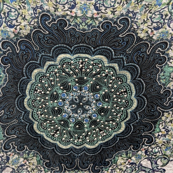 Gray & Blue XL Women's Top Mandela - Picture 4 of 5